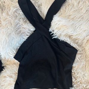Black Womens Crop Top